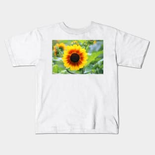 Red Yellow Sunflower Kids T-Shirt